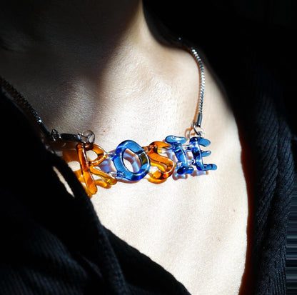 Glass Name Necklace