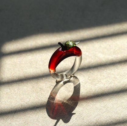 Glass Apple Ring