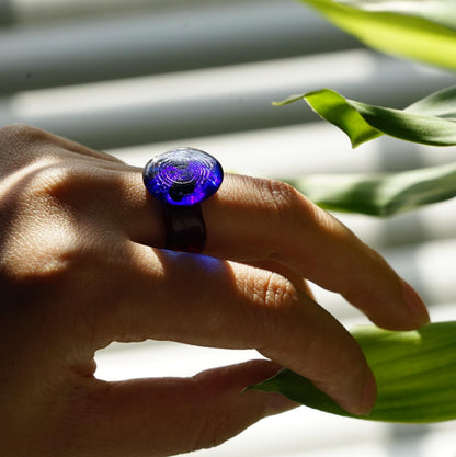 Mondrian Glass Ring
