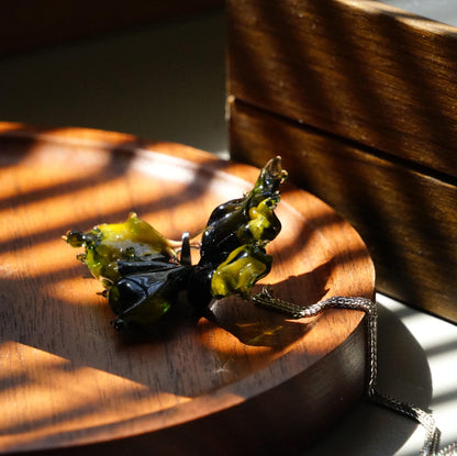 Glass Butterfly Necklace