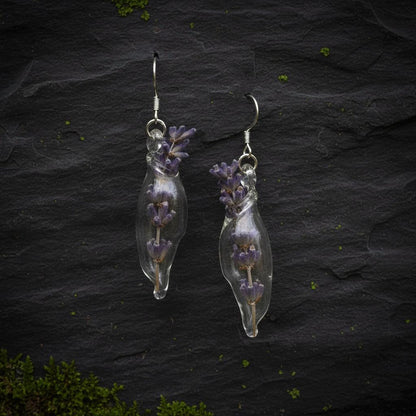 Glass Mini Vase Earrings