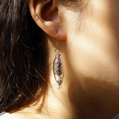 Glass Mini Vase Earrings