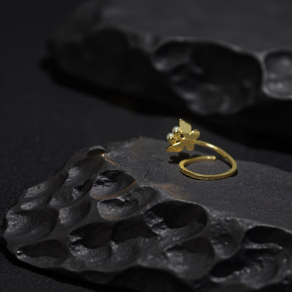 Peacock Feather Butterfly Ring