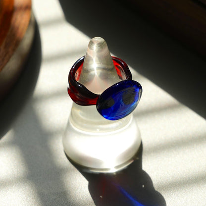 Mondrian Glass Ring