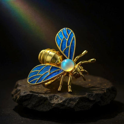 Queen Bee Feather Brooch