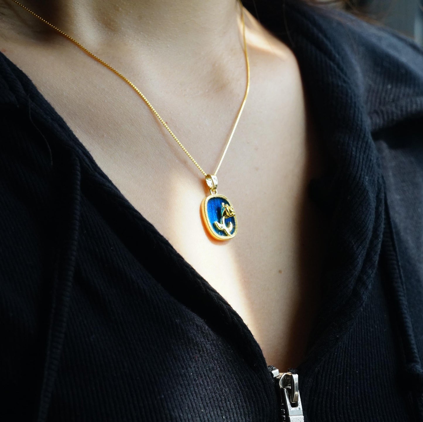 Rose Pendant Necklace With Peacock Feather, Elegant Gold Plated Silver, Vintage Romantic Floral Jewelry, Unique Gift for Her
