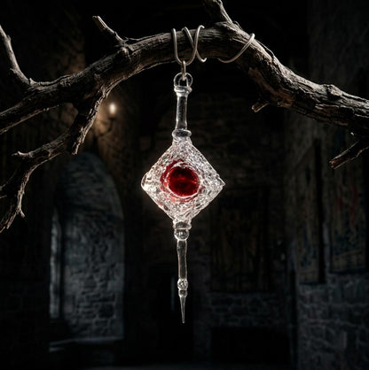 Alchemist's Crimson Stone Necklace