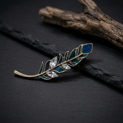 Vintage Feather Brooch