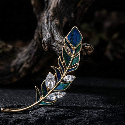 Vintage Feather Brooch