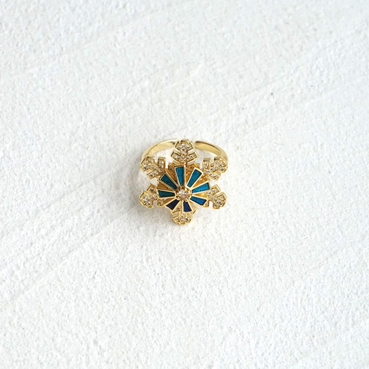 Spinning Snowflake Ring