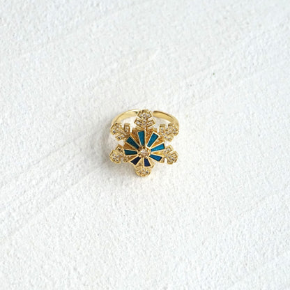 Spinning Snowflake Ring
