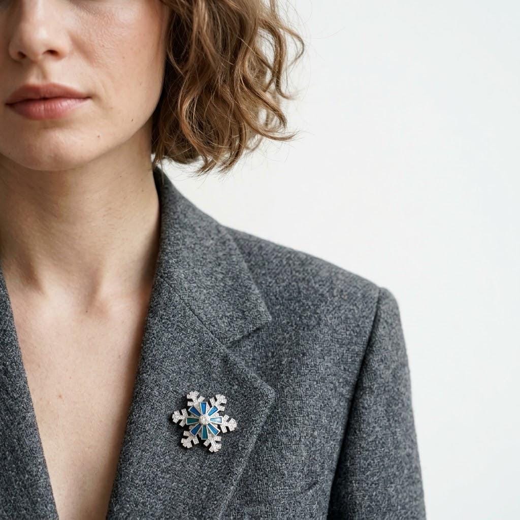 Spinning Snowflake Ring