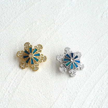 Spinning Snowflake Brooch
