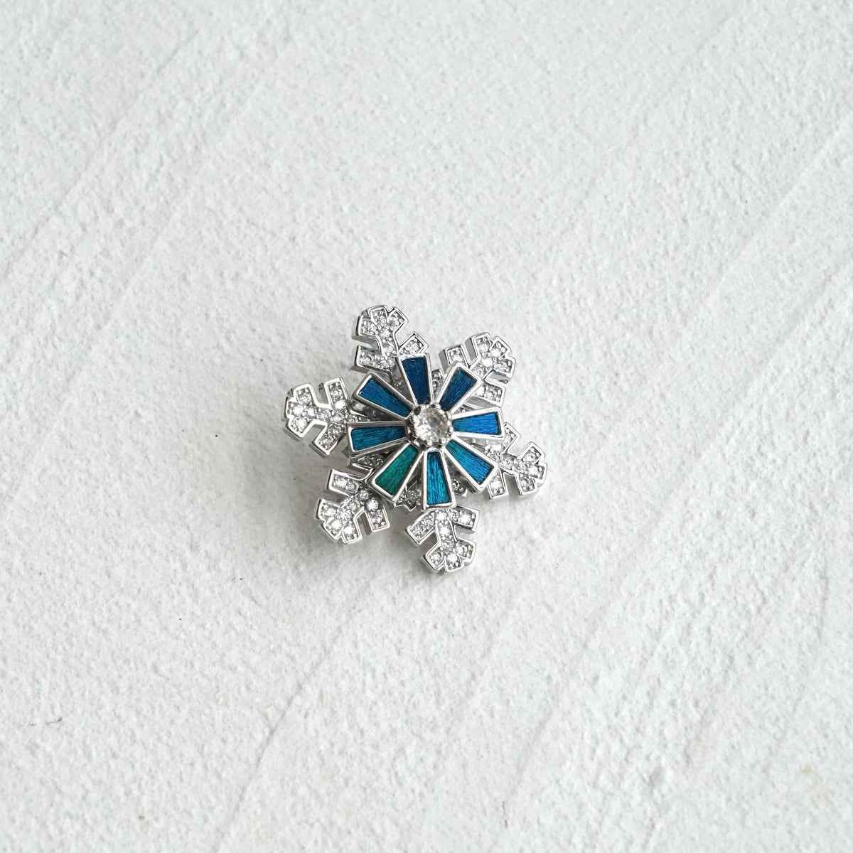 Spinning Snowflake Brooch