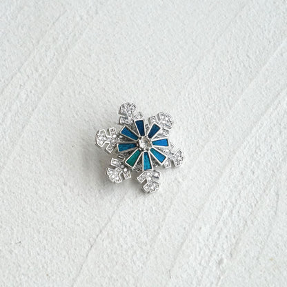 Spinning Snowflake Brooch