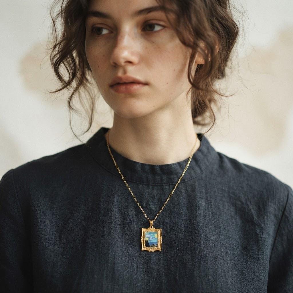 Van Gogh — Starry Night Pendant