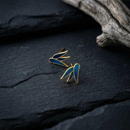 Bamboo Leaf Studs
