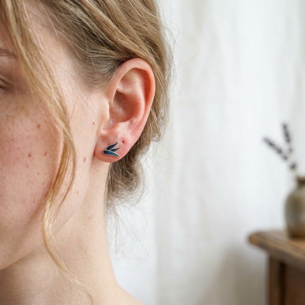 Bamboo Leaf Studs