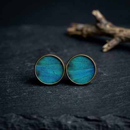 Peacock Feather Cufflinks