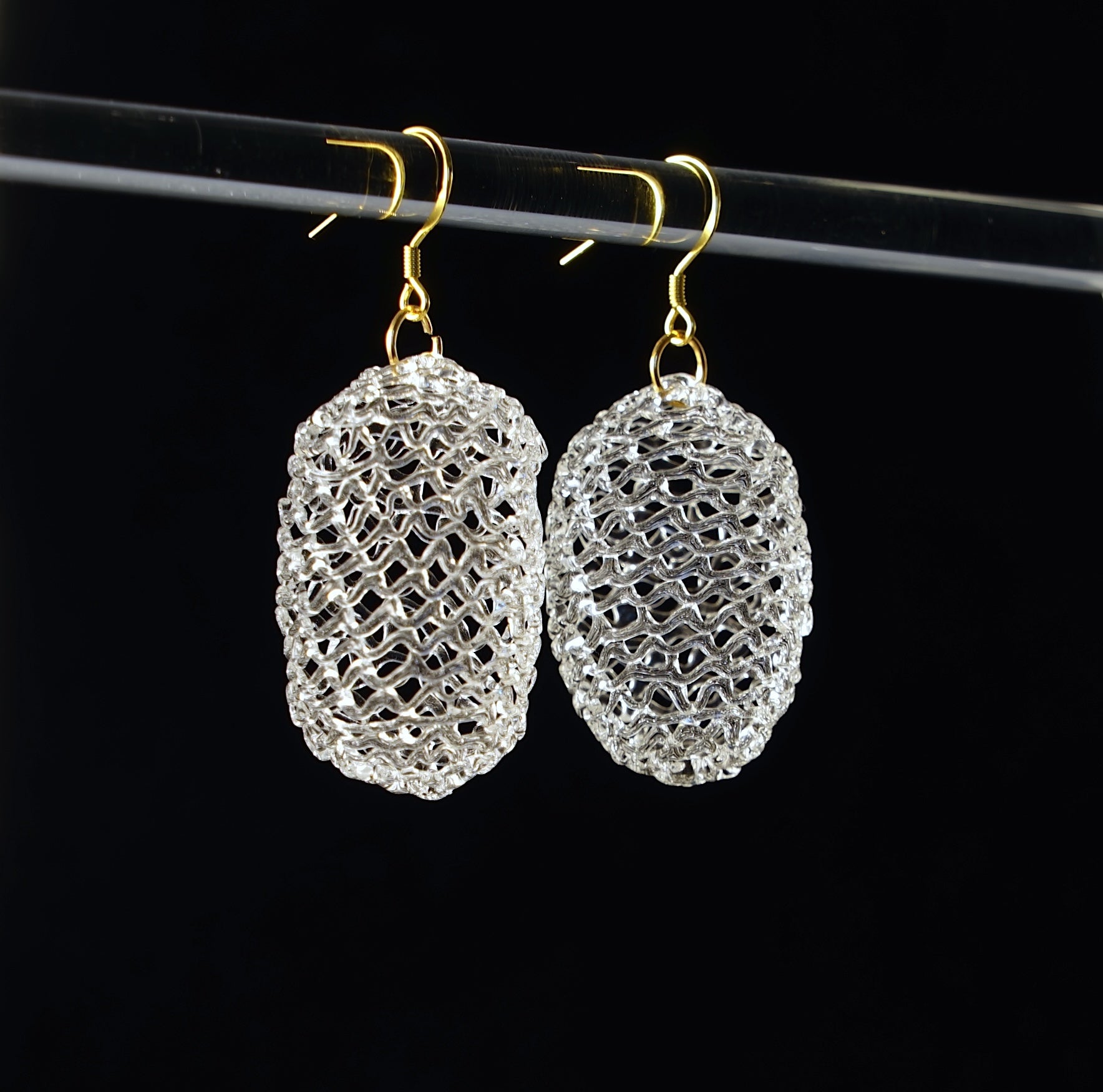 Glass Cocoon Earrings